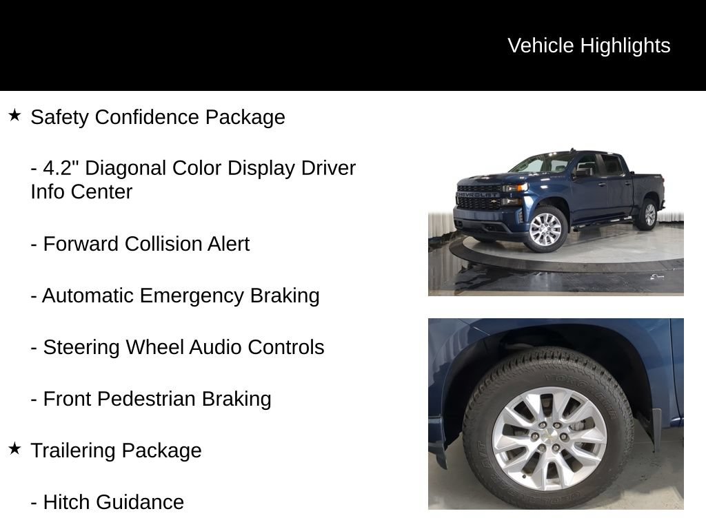 Used 2021 Chevrolet Silverado 1500 Custom w/ Safety Confidence Package AWD/4WD image 32