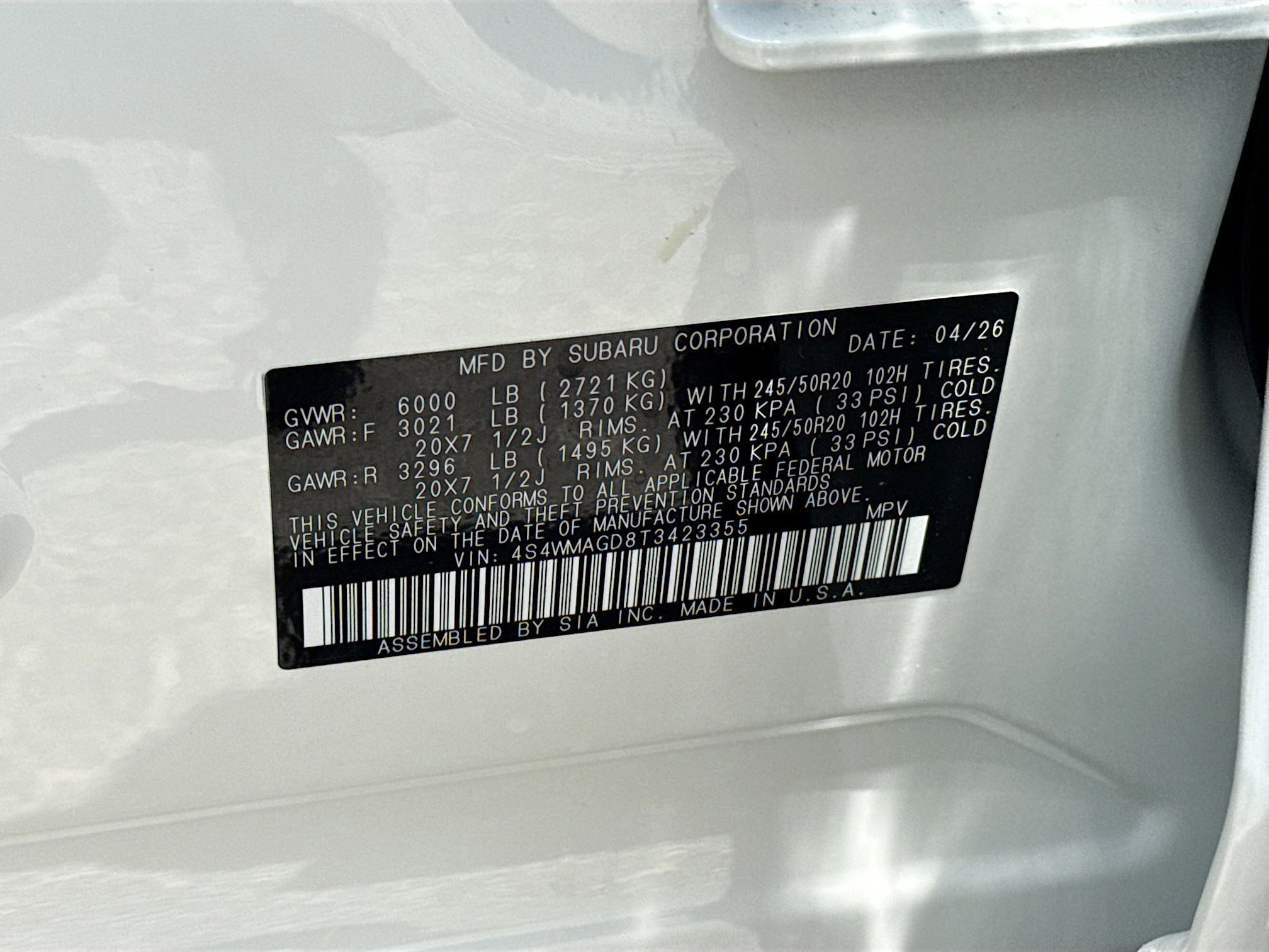 New 2026 Subaru Ascent Limited AWD/4WD image 45