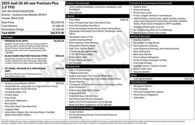 Certified 2025 Audi Q5 Premium Plus w/ Premium Plus image 38