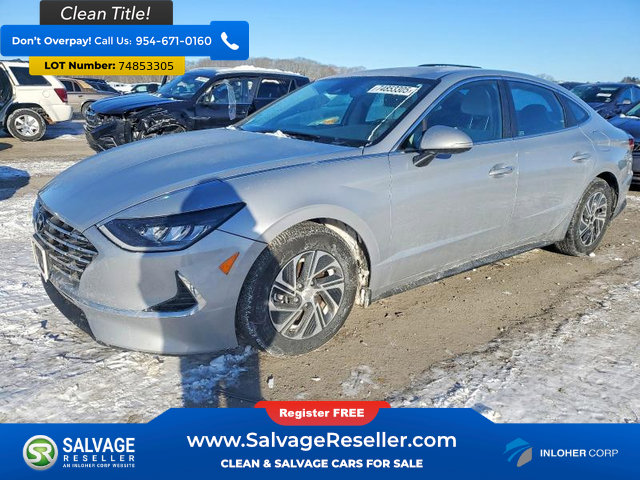 Used 2023 Hyundai Sonata Blue image 1
