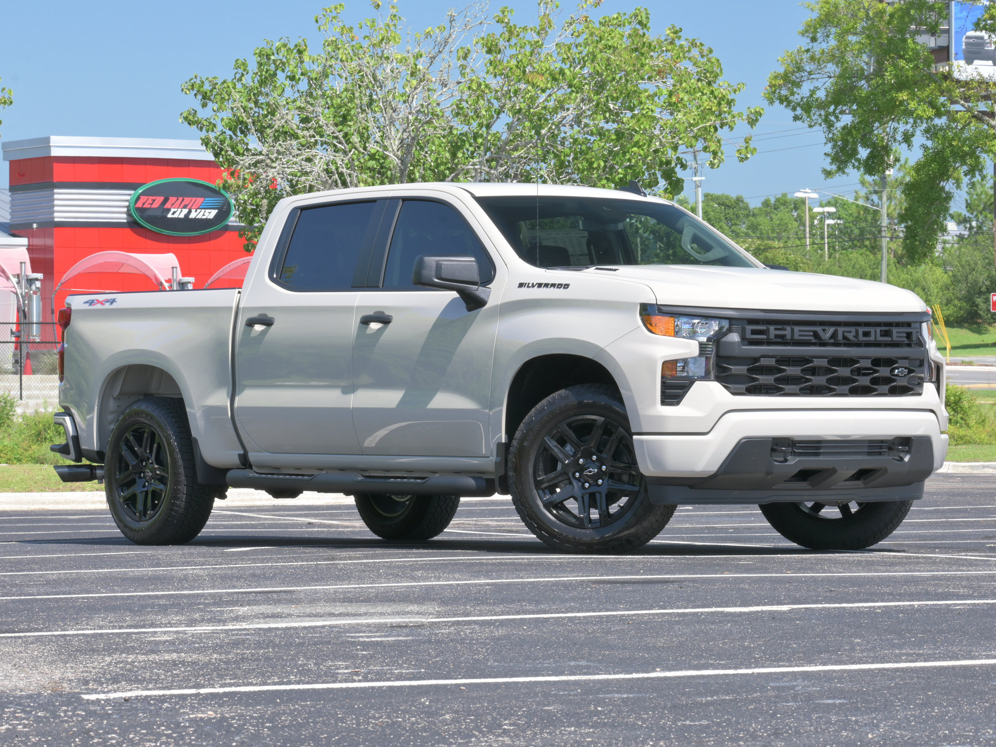 New 2026 Chevrolet Silverado 1500 Custom w/ Turbomax Blackout Package AWD/4WD image 2
