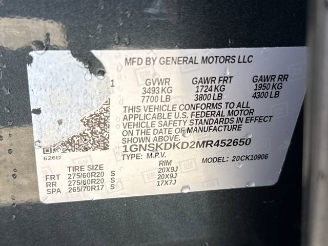 Used 2021 Chevrolet Suburban Z71 w/ Rear Media and Nav Package AWD/4WD image 22