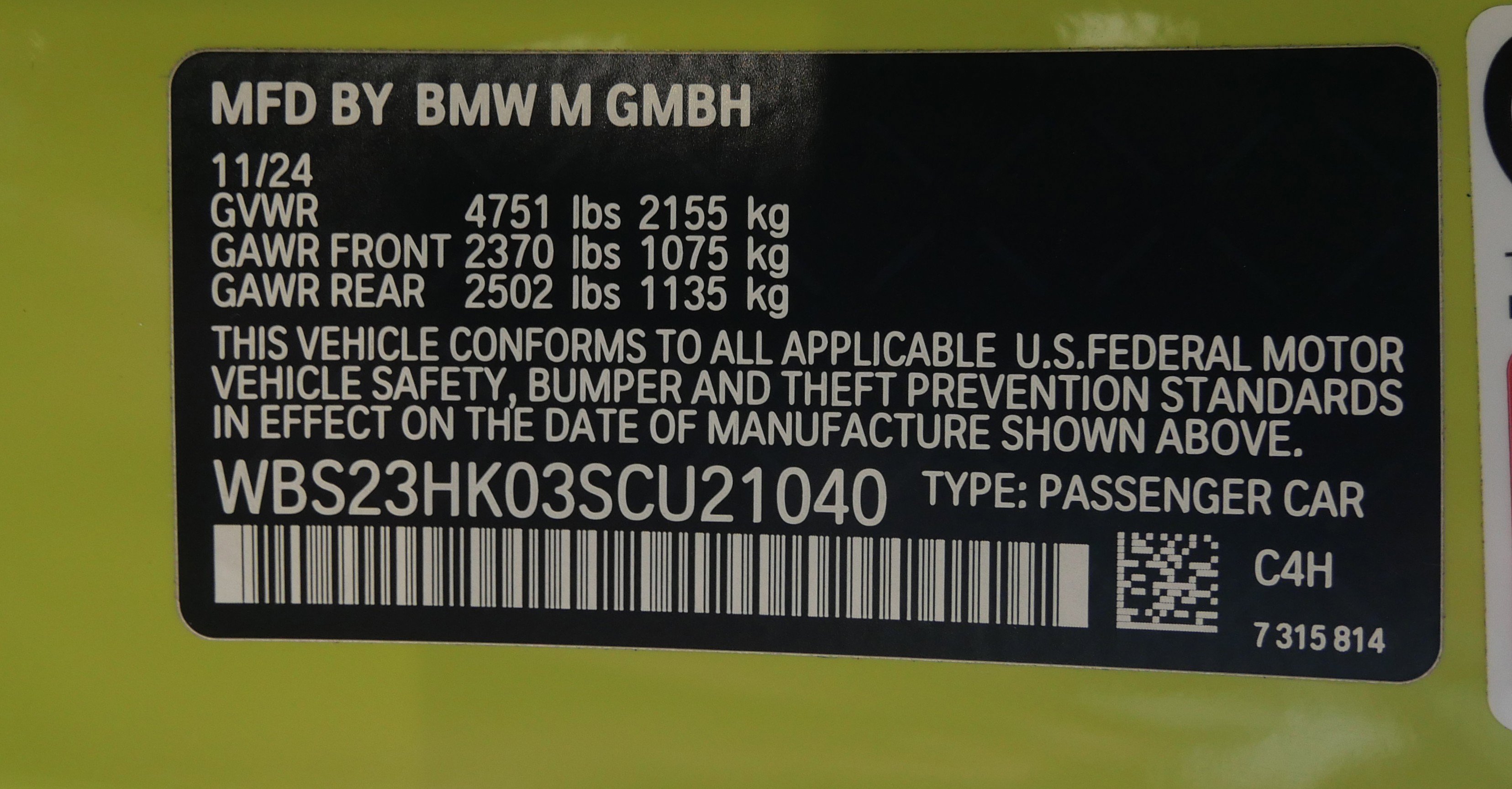 Used 2025 BMW M4 Competition w/ Parking Assistance Package image 28