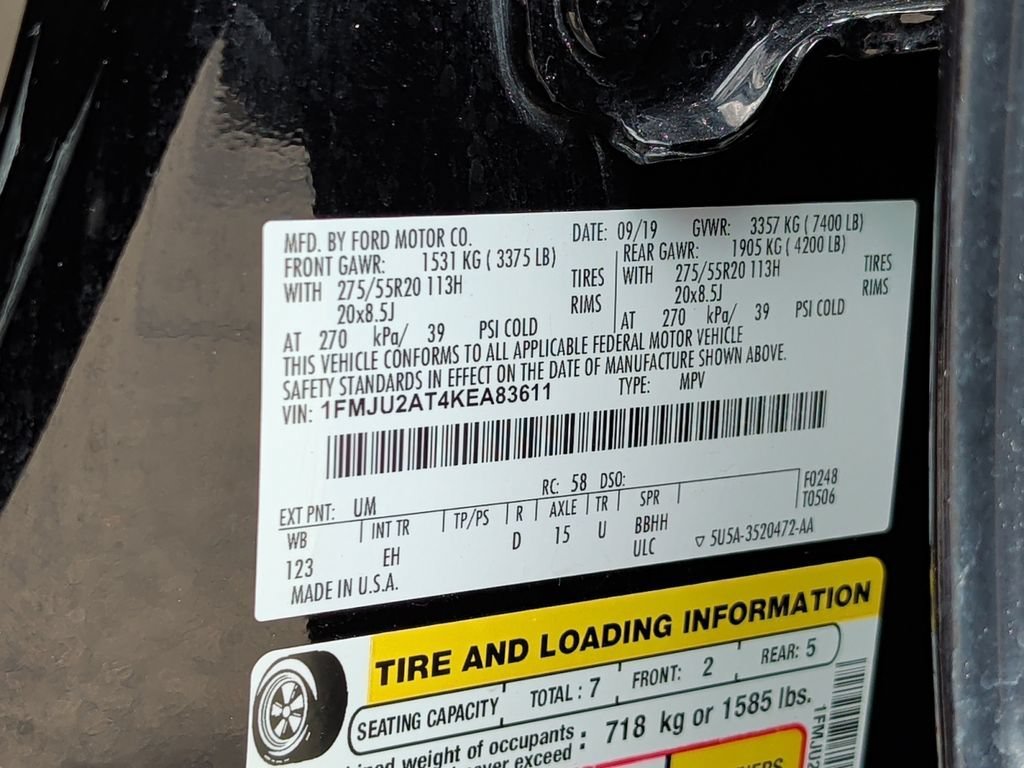 Used 2019 Ford Expedition Limited w/ Equipment Group 301A AWD/4WD image 40