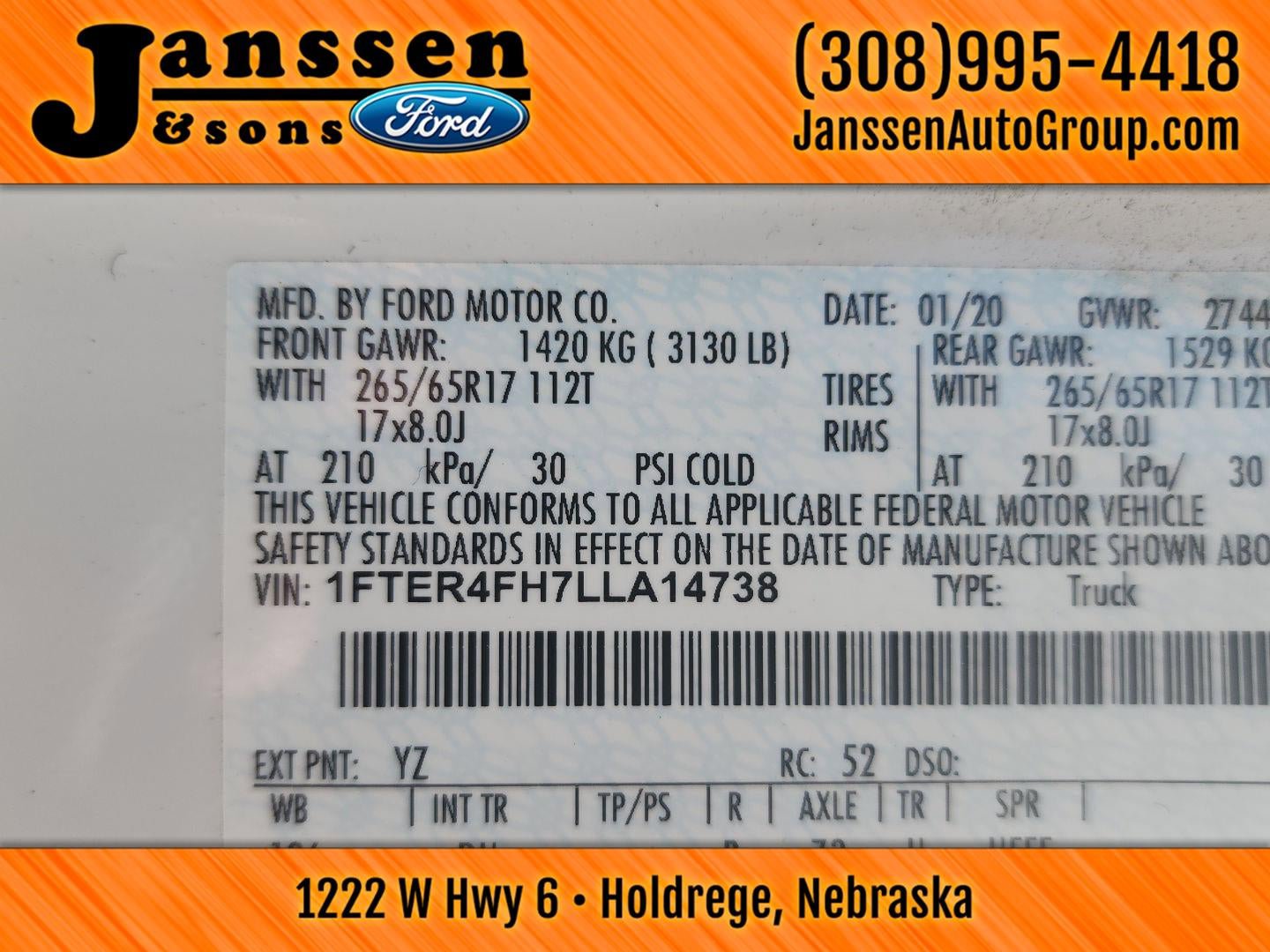 Used 2020 Ford Ranger Lariat w/ Equipment Group 501A Mid AWD/4WD image 19