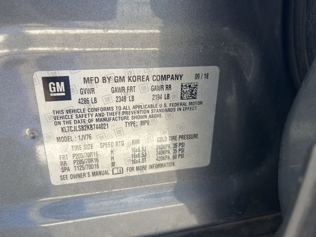 Used 2019 Chevrolet Trax LT w/ LT Convenience Package image 9