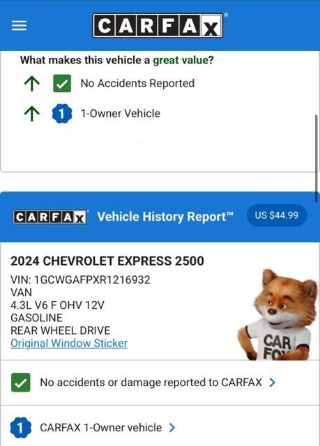 Used 2024 Chevrolet Express 2500 w/ Driver Convenience Package image 32