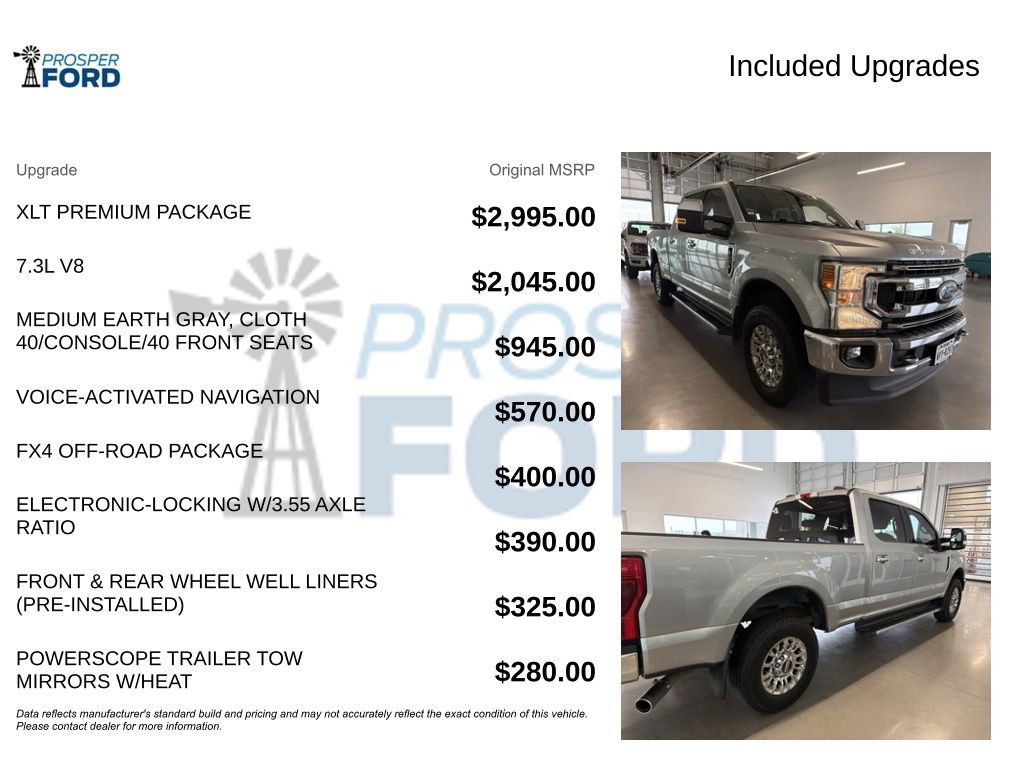 Used 2021 Ford F250 XLT w/ XLT Premium Package AWD/4WD image 3