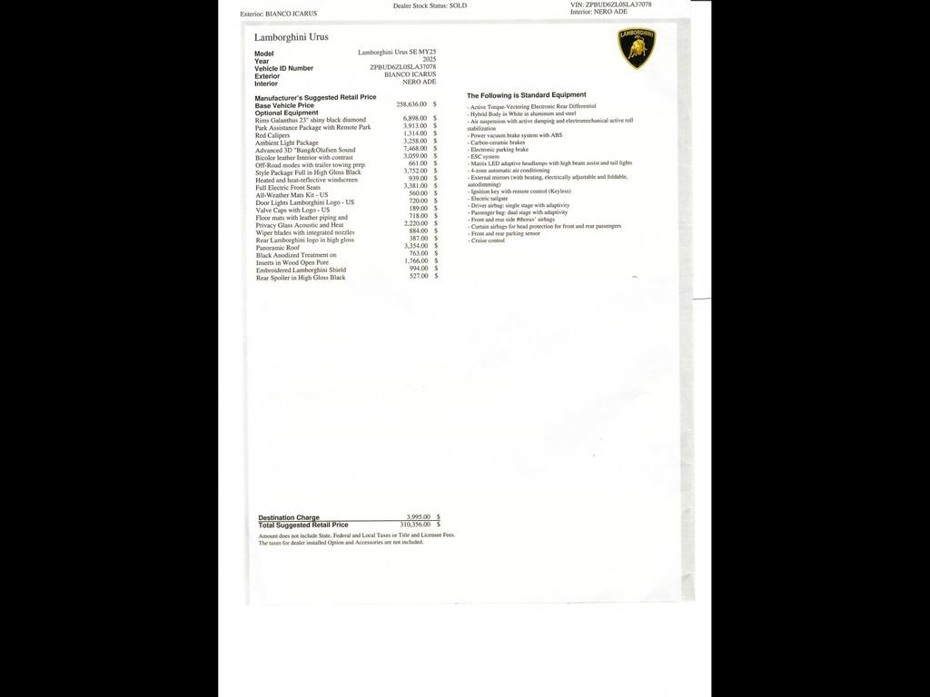 Used 2025 Lamborghini Urus SE AWD/4WD image 5