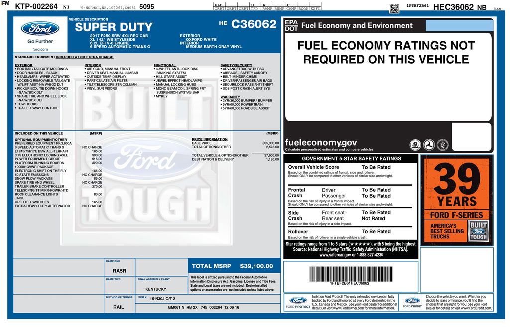 Certified 2017 Ford F250 XL w/ Power Equipment Group AWD/4WD image 28
