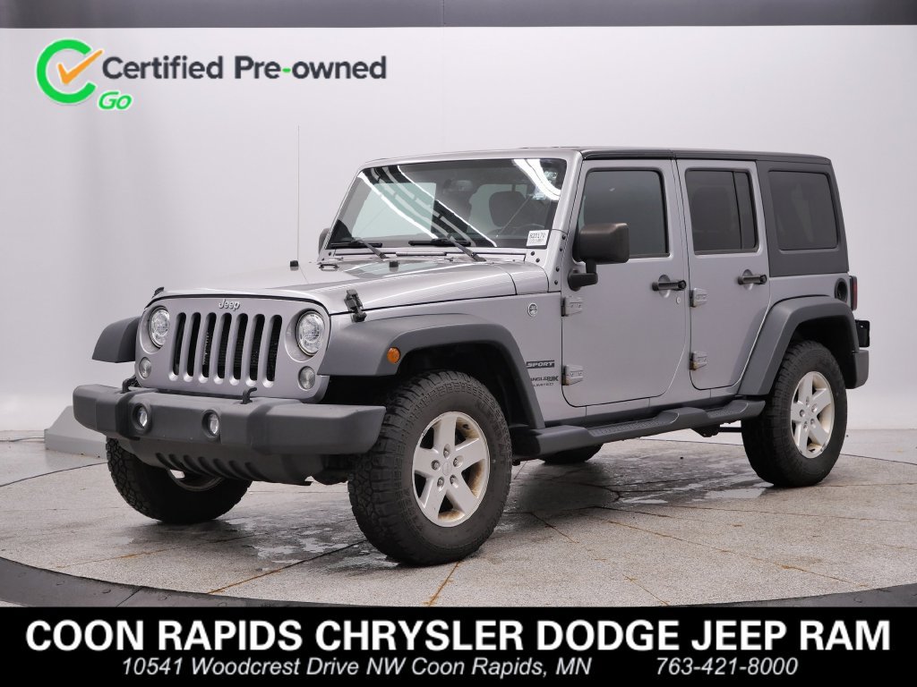 Certified 2018 Jeep Wrangler Unlimited Sport S