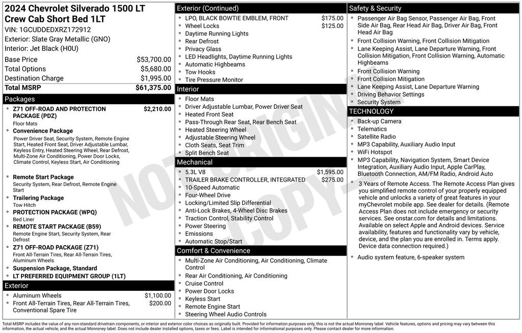 Certified 2024 Chevrolet Silverado 1500 LT AWD/4WD image 2