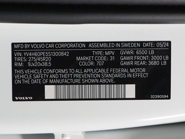 Used 2025 Volvo XC90 T8 Plus w/ Protection Package Premier image 68