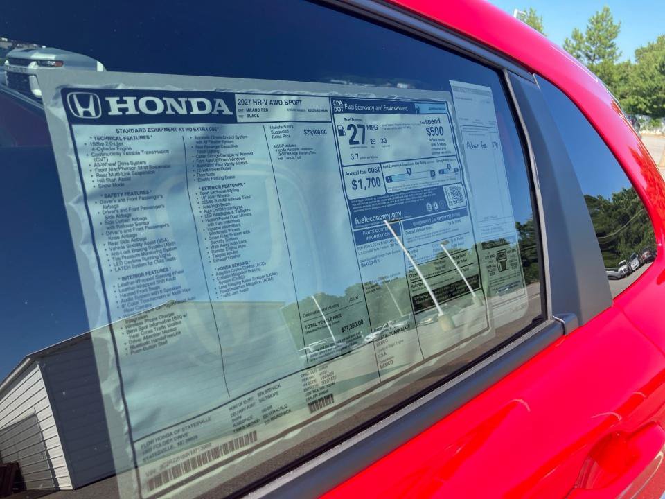 New 2027 Honda HR-V Sport image 33