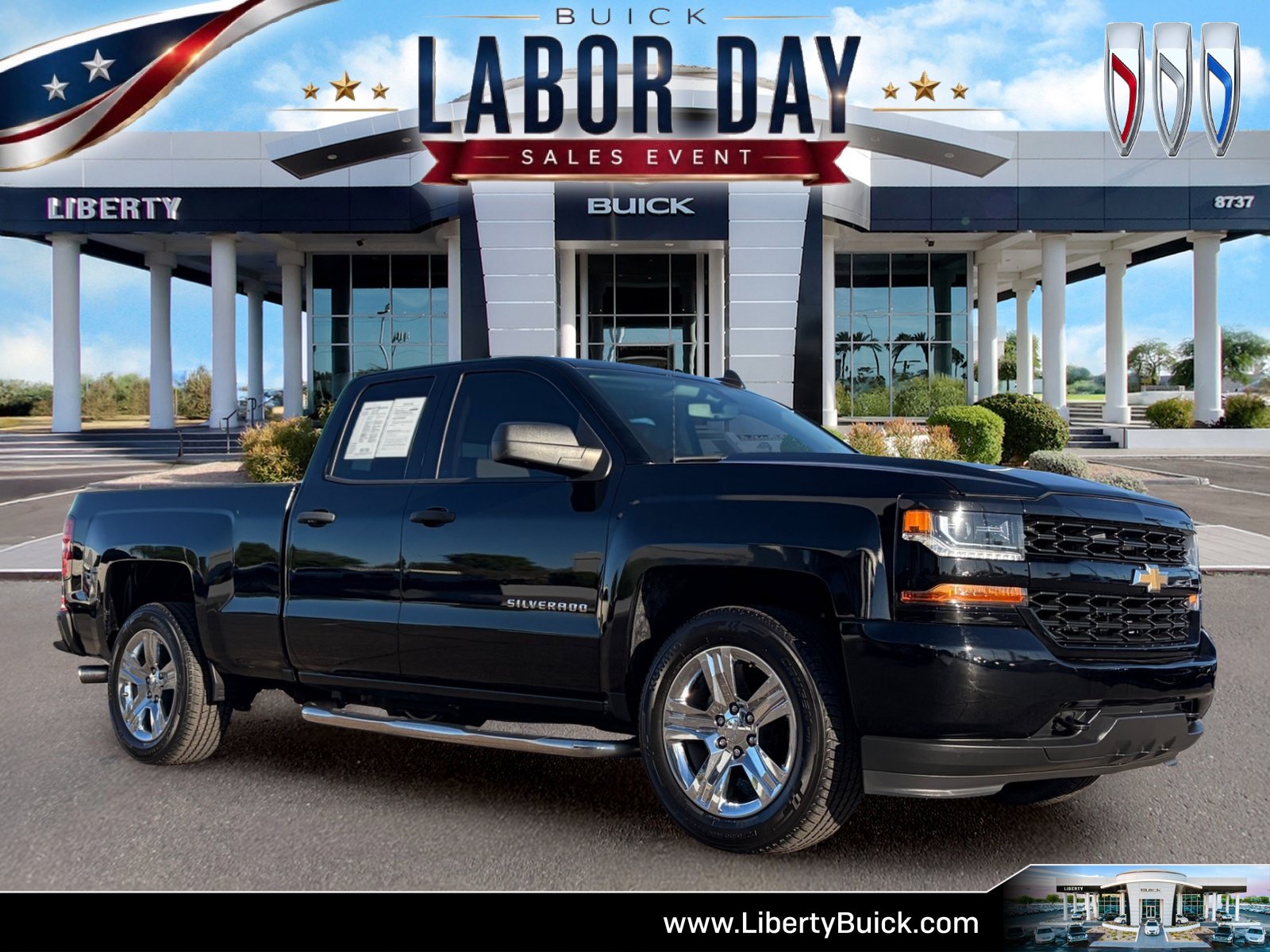Used 2018 Chevrolet Silverado 1500 Custom w/ Custom Convenience Package RWD image 1