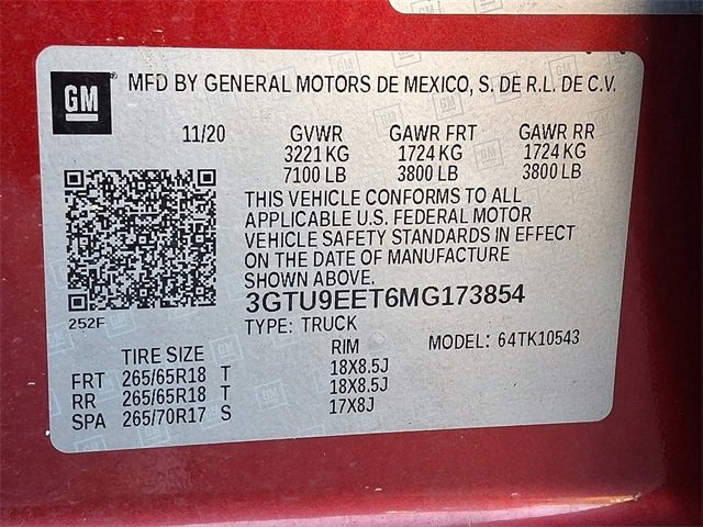 Used 2021 GMC Sierra 1500 AT4 w/ AT4 Preferred Package image 28