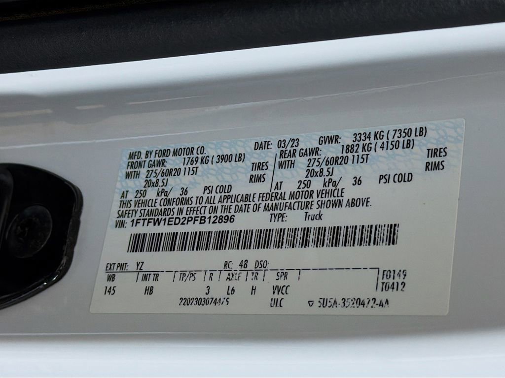Used 2023 Ford F150 Lariat w/ Equipment Group 502A High AWD/4WD image 43