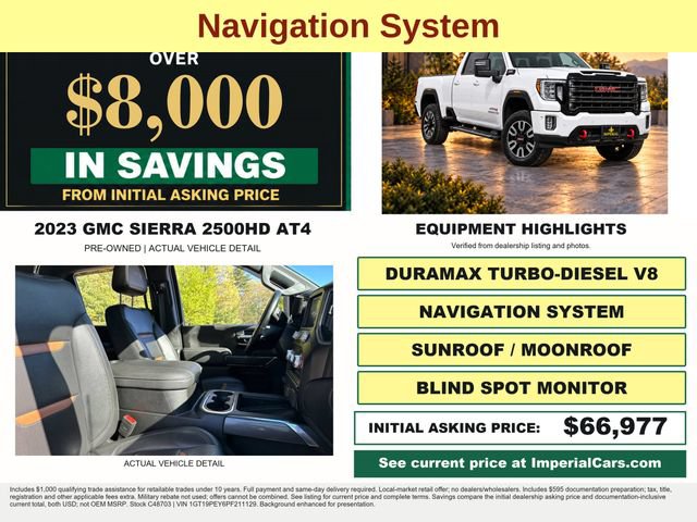 Certified 2023 GMC Sierra 2500 AT4 w/ AT4 Preferred Package AWD/4WD image 5