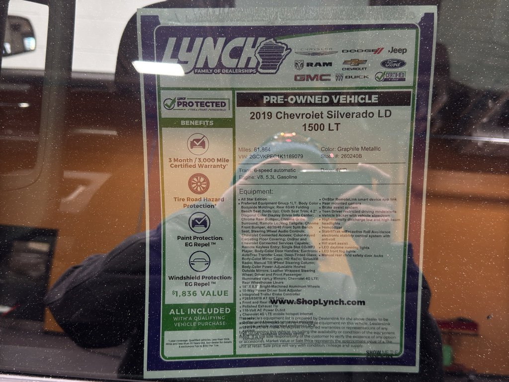 Used 2019 Chevrolet Silverado 1500 LT w/ All Star Edition image 34