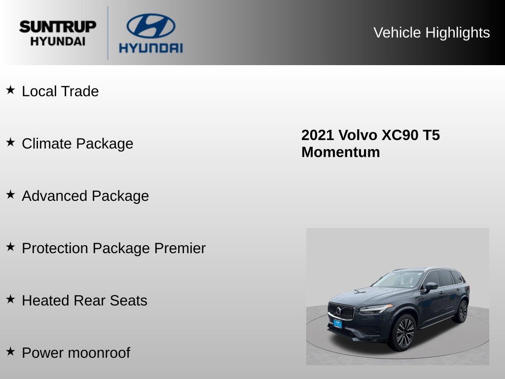 Used 2021 Volvo XC90 T5 Momentum w/ Advanced Package AWD/4WD image 7