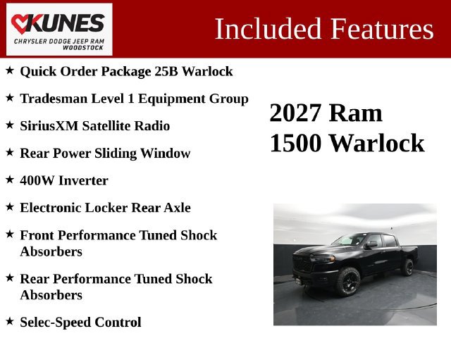 New 2027 RAM 1500 Warlock AWD/4WD image 3