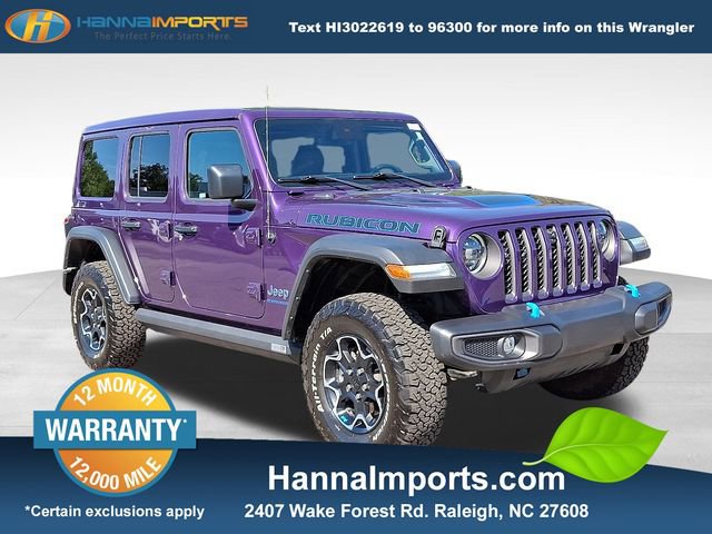 Used 2023 Jeep Wrangler Unlimited Rubicon 4xe w/ Safety Group