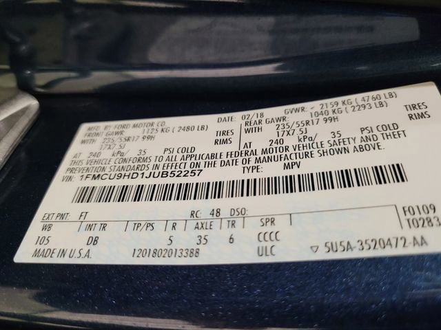 Used 2018 Ford Escape SEL w/ Ford Safe & Smart Package image 44