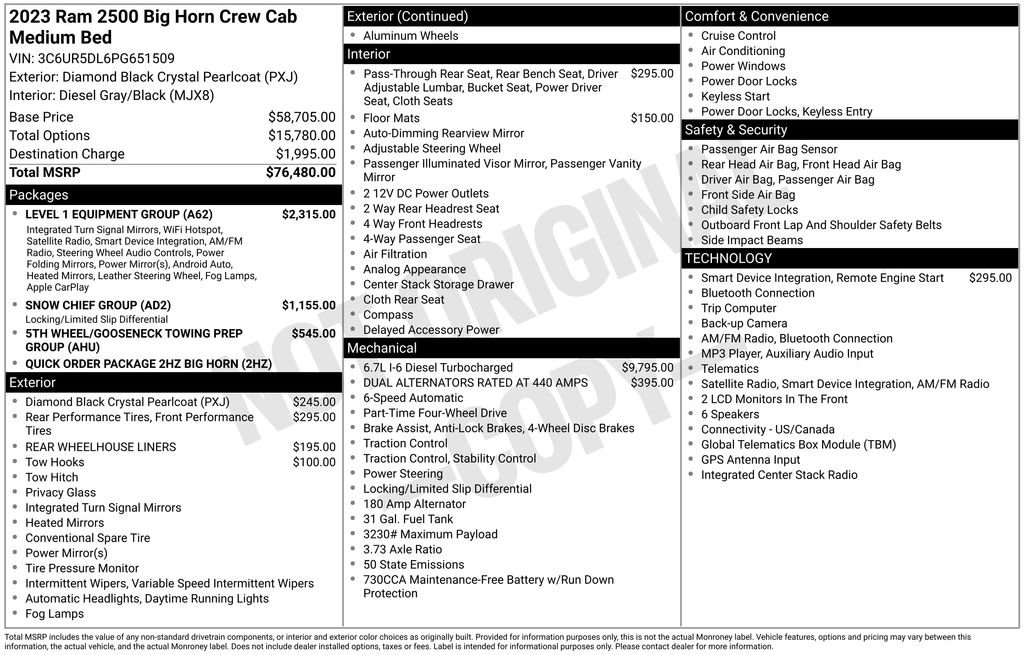 Used 2023 RAM 2500 Big Horn w/ Level 1 Equipment Group AWD/4WD image 35