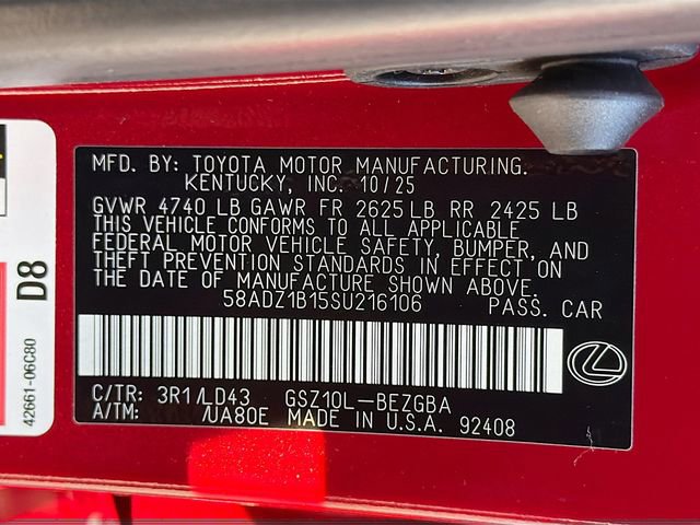 New 2025 Lexus ES 350 w/ Premium Package image 43