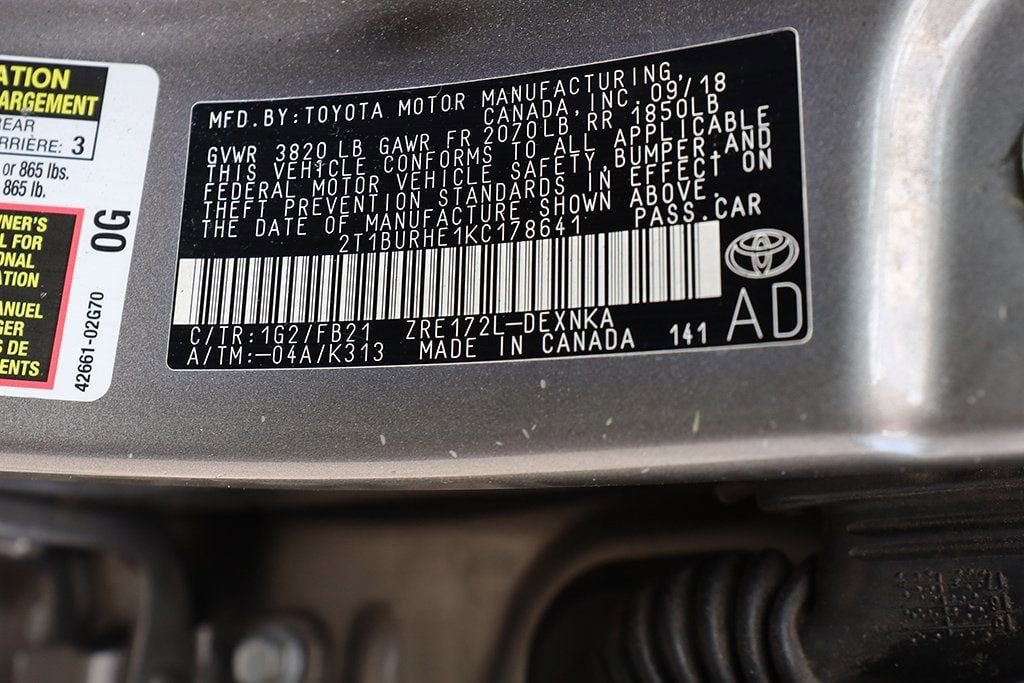 Used 2019 Toyota Corolla LE FWD image 28