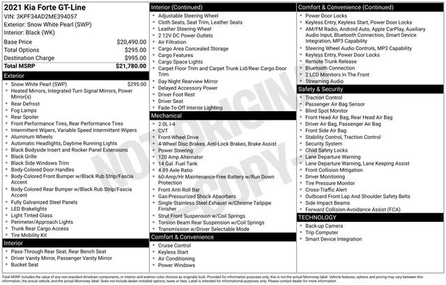 Certified 2021 Kia Forte GT-Line image 26