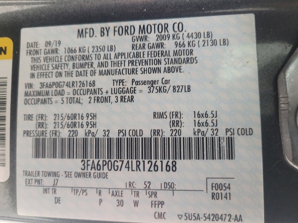 Used 2020 Ford Fusion S FWD image 33