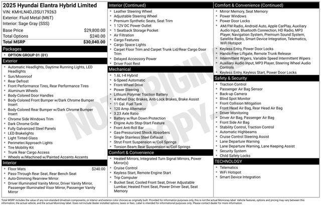 New 2025 Hyundai Elantra Limited image 4