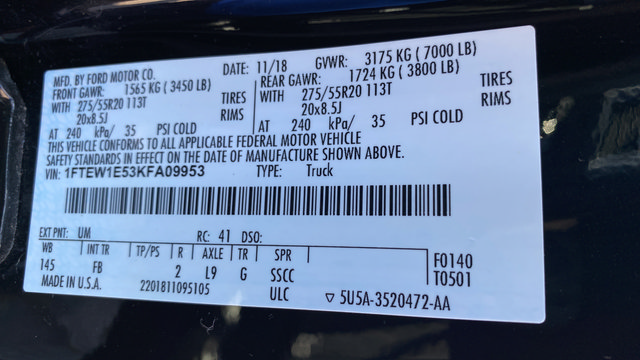 Used 2019 Ford F150 XLT w/ Equipment Group 302A Luxury AWD/4WD image 27