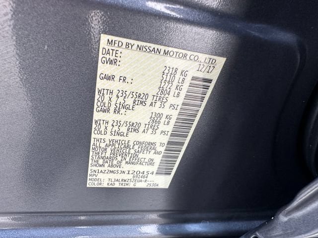 Used 2018 Nissan Murano SL w/ Midnight Edition Package FWD image 41