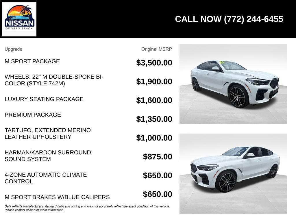 Used 2023 BMW X6 xDrive40i w/ M Sport Package AWD/4WD image 6
