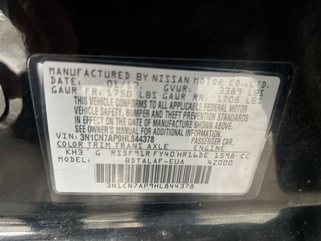 Used 2017 Nissan Versa S FWD image 26