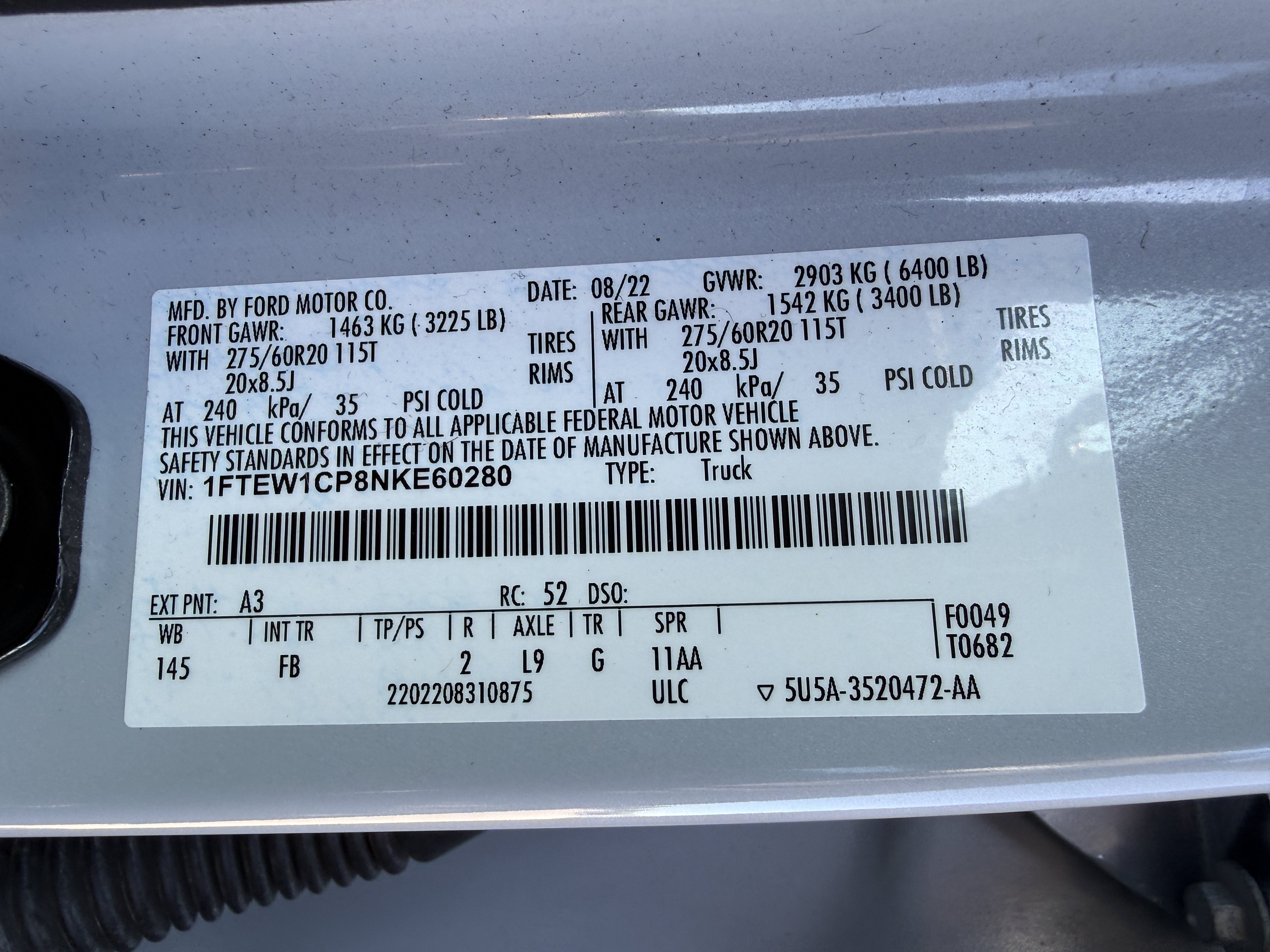 Used 2022 Ford F150 XLT w/ Equipment Group 302A High RWD image 5