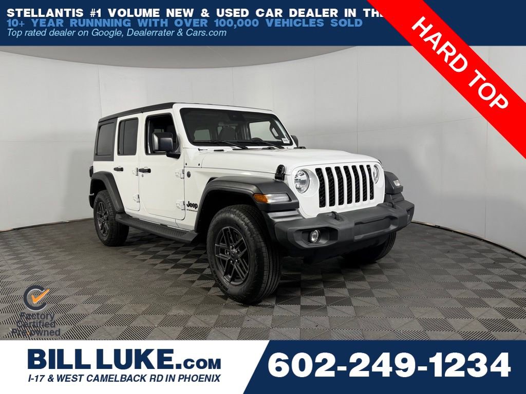 Certified 2024 Jeep Wrangler Unlimited Sport AWD/4WD image 1