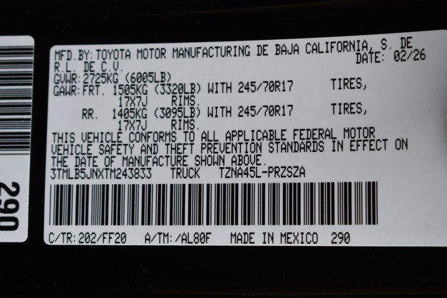 New 2026 Toyota Tacoma SR5 image 15