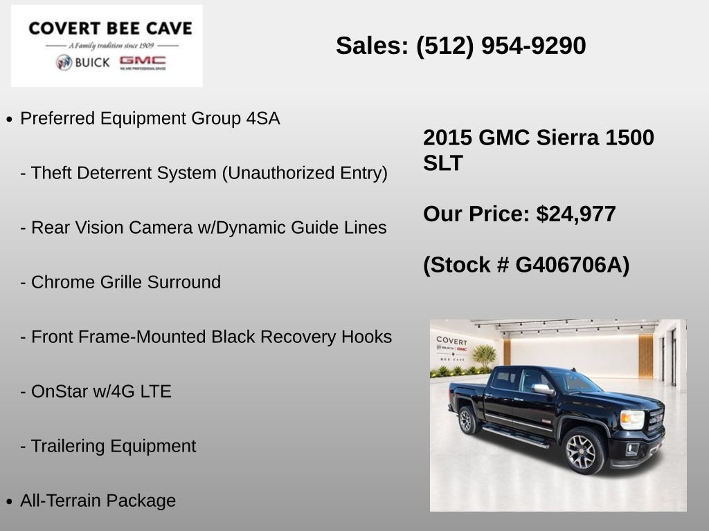Used 2015 GMC Sierra 1500 SLT AWD/4WD image 31