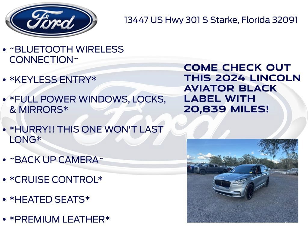 Used 2024 Lincoln Aviator Black Label w/ Jet Package image 10