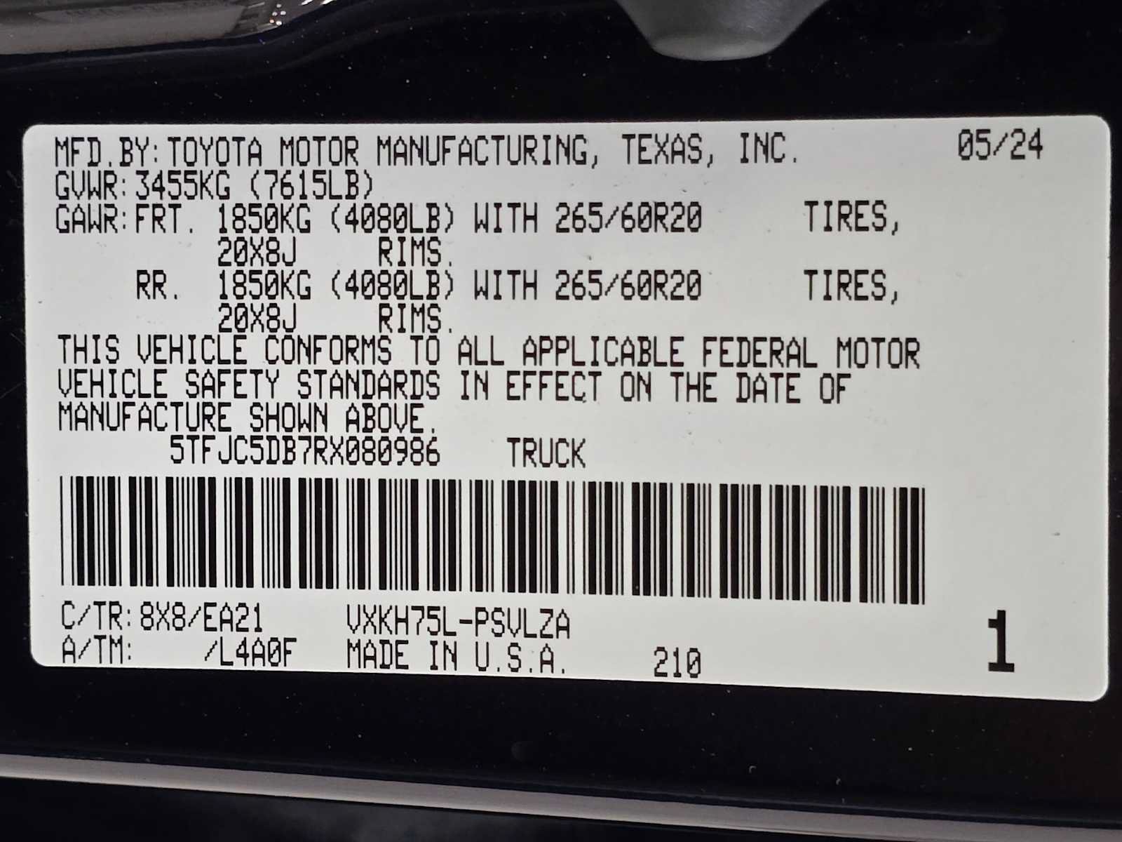 Certified 2024 Toyota Tundra Limited AWD/4WD image 32