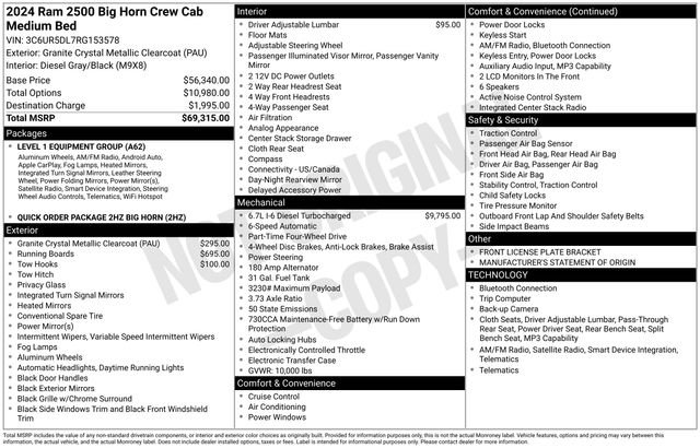 Used 2024 RAM 2500 Big Horn image 7