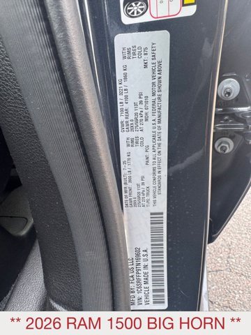 New 2026 RAM 1500 Big Horn image 31