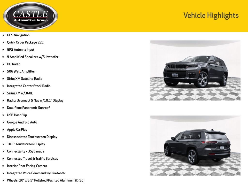 Used 2021 Jeep Grand Cherokee L Limited AWD/4WD image 4
