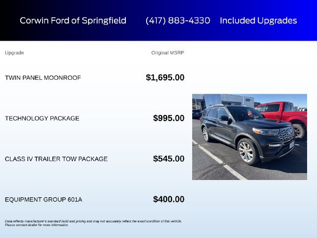 Used 2023 Ford Explorer Platinum w/ Technology Package AWD/4WD image 6