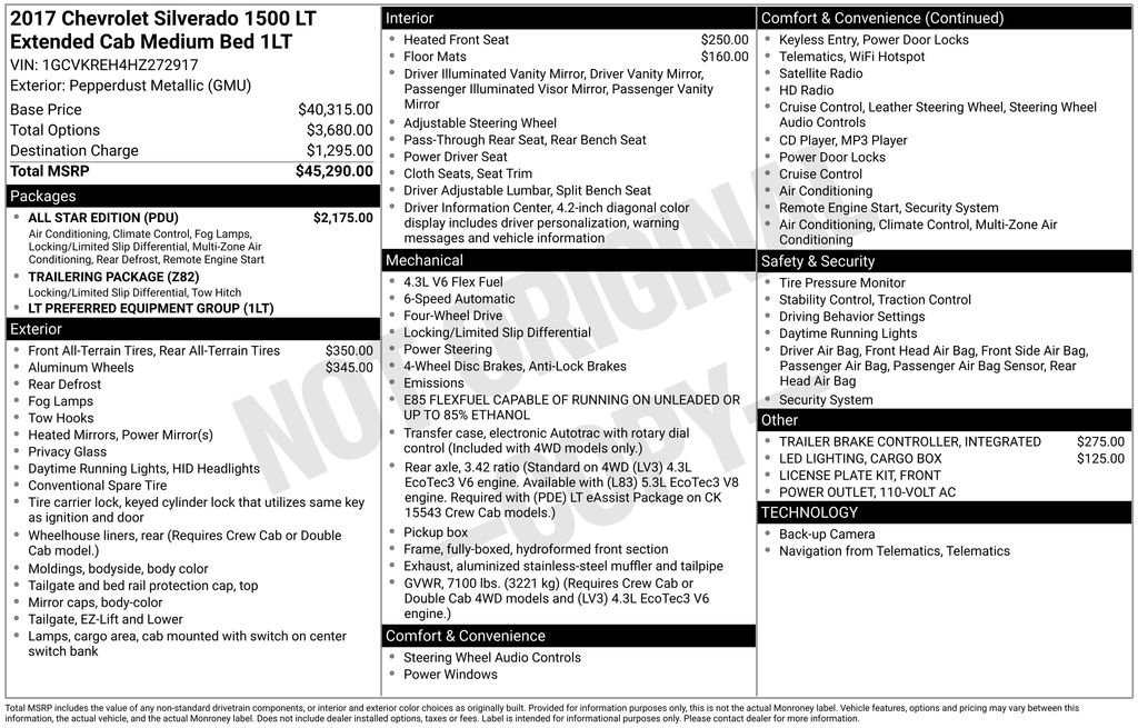 Used 2017 Chevrolet Silverado 1500 LT w/ All Star Edition AWD/4WD image 27