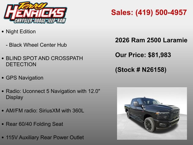 New 2026 RAM 2500 Laramie w/ Night Edition AWD/4WD image 37