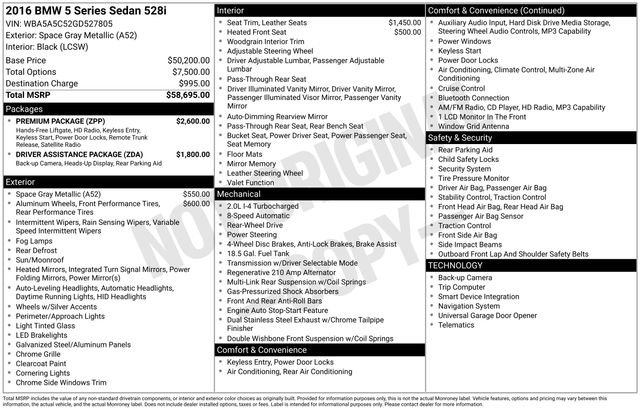 Used 2016 BMW 528i Sedan image 7